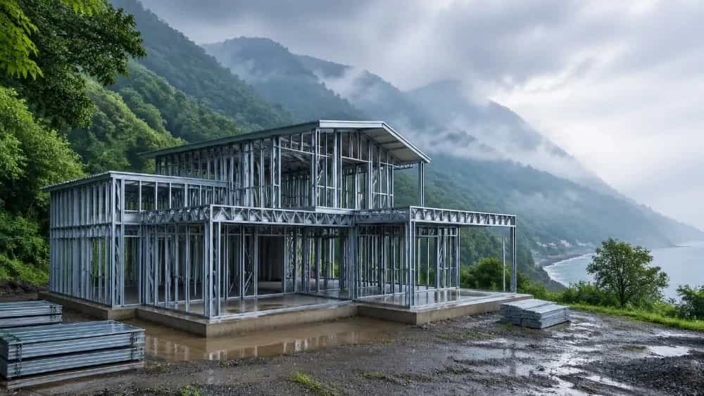 ساخت و اجرای سازه‌ LSF در پروژه‌های ساختمانی گیلان
